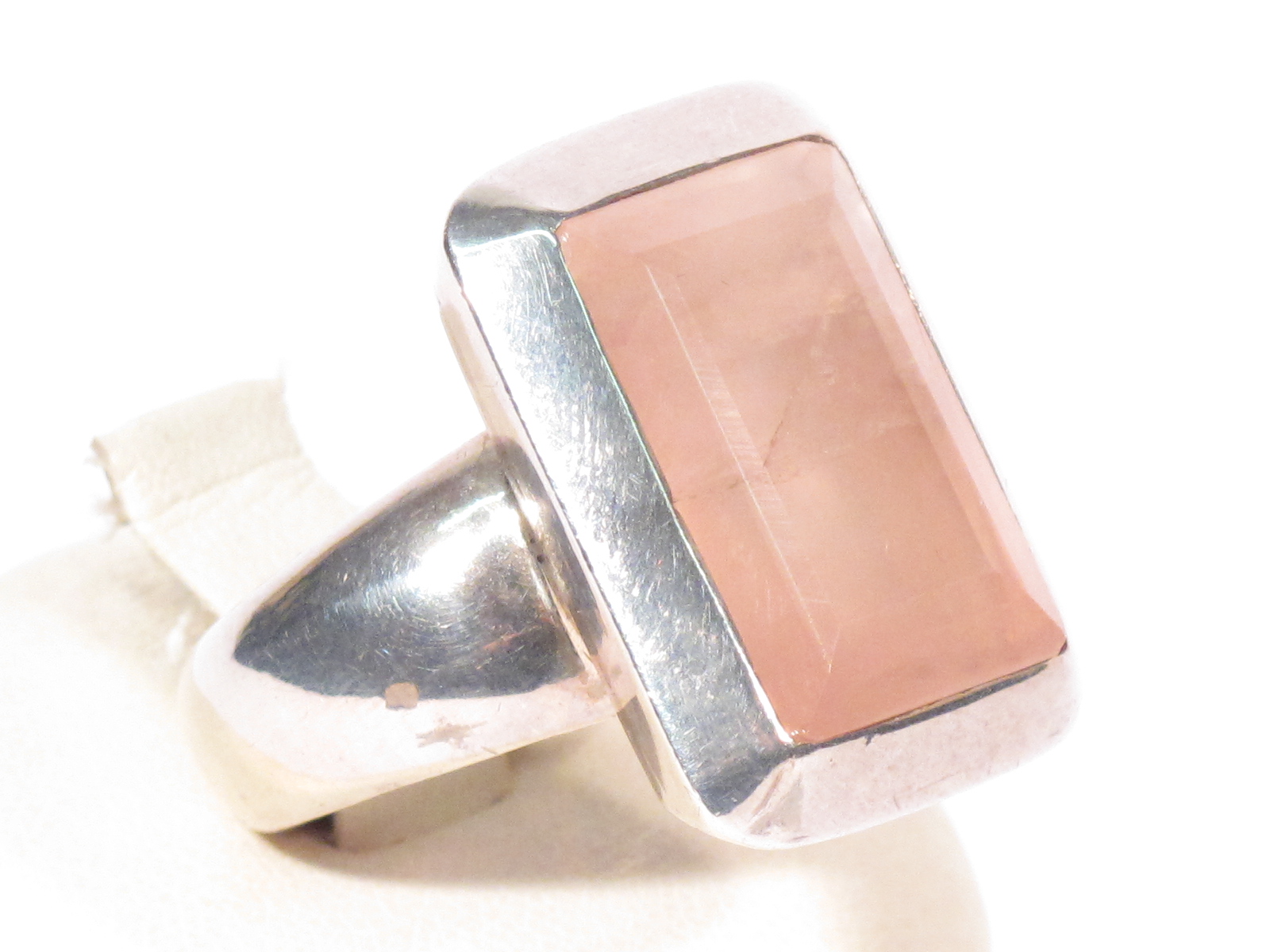 Anello in argento e quarzo rosa - Atlantide 2002